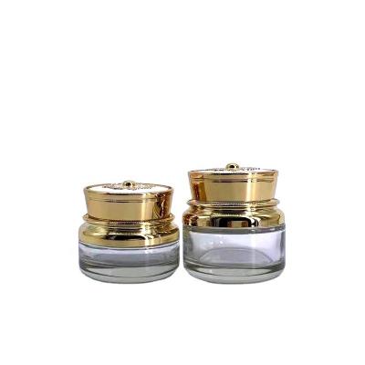 China High Quality Cosmetic Glass Jar Glass Cream Jar Personal Care Face Cream Glass Jar for sale