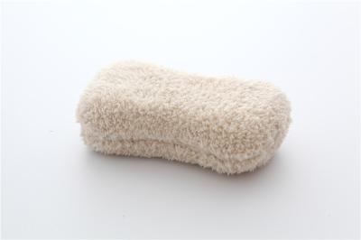 China Pink color microfiber plush car cleaning, house cleaning sponge applicator pad for sale