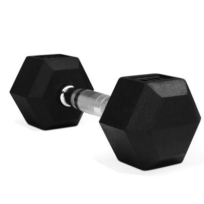 China Wholesale Logo Training Fitness Weights Gym Custom Bodybuilding Rubber Dumbbells High Quality Rubber Coated Steel Home for sale