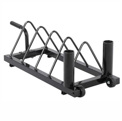 China Universal Equipment Wholesale Barbell Fitness Dish Weight Steel Storage Rack Barbell Bar Storage Rack Bumper Rack for sale