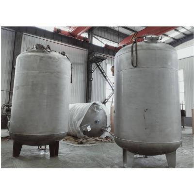 China Factory Sanitary Grade Stainless Steel Lined Liquid Mixing Storage Tank With Agitator for sale