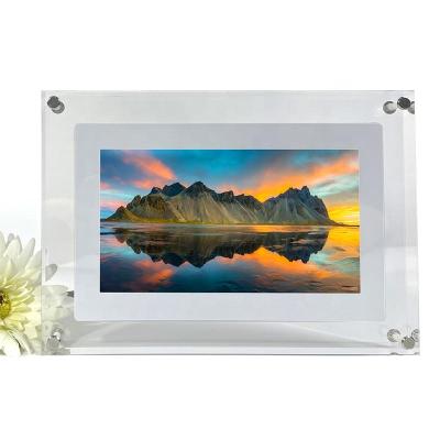 China Video Playback 5inch IPS 1080P HD Digital Photo Picture Frame MP3 MP4 Electronic Format Memory Photos Videos1GB Acrylic High End Game Gift for sale