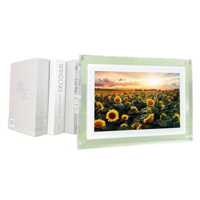 China Video Playback Customized 10.1 Inch Acrylic Digital Photo Frames 1280x800 HD Digital Video Image Photo Album Video Recorder for sale