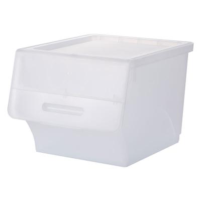 China Large Sustainable Plastic Sorting Box 34L Kids Storage Box In Two Colors for sale