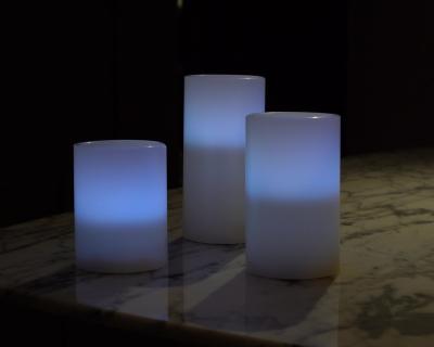 China Home Decoration Hot Selling Parties Use Romantic Ivory Wax Led Candle With Remote Control for sale