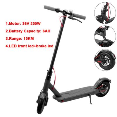 China China Unisex Warehouse Cheapest Adult Street Riding Electric Folding Scooter 250W/350W LED Display Mobility E-scooters 36V Unisex for sale