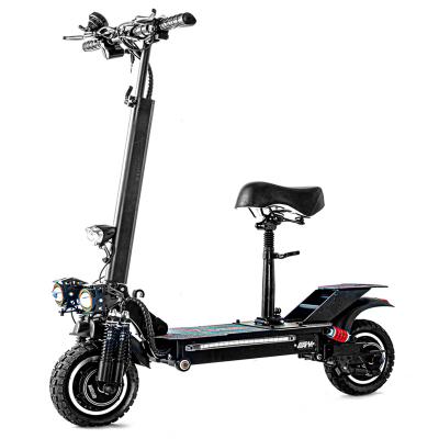 China Hot Sale Unisex Big Wheel Cheap E-scooters 48V 10 Inch 2000W Frame Aluminum Adult Moped Electric Folding Scooters for sale