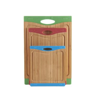 China Viable non-slip bamboo chopper the whole sale bamboo cutting board bamboo kitchen for sale