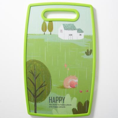 China Sustainable Colored Plastic Chopper Cutting Board For Kitchen for sale