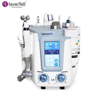 China Water Exfoliators Small Bubble Dermabrasion Beauty Oxygen Professional Hydraulic Portable Deep Aqua Facial Cleansing Skin Machine H2-O2 7 in1 for sale