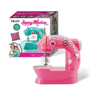 China Others Others Stocked Mini Kids Sewing Machine Sewing Machines Pink Green Mini Supply Portable Handheld White for sale