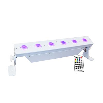 China Wedding Cheap Wireless Remote IR 2.4G DMX LED Event Wash Light Battery Operated 6x15W Remote Uplight for sale