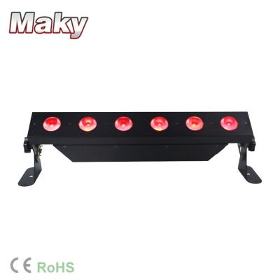 China Wedding 6x15W IR 2.4G DMX LED Remote Wireless Event Bar Light (Black) for sale