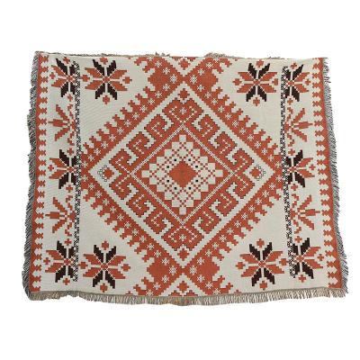 China Factory Direct Selling Portable Durable Fashionable Picnic Woven Throw Yarn Soft Knitting Throw Blanket Pattern Yarn Blanket For Bed for sale