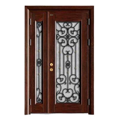 China Factory Wholesale Homes Security Doors Office Aluminum Alloy Metal Security Waterproof Steel Door for sale