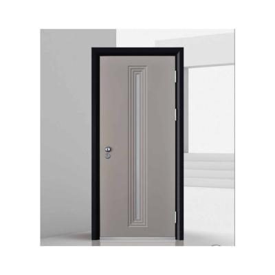 China Waterproof main gate designs single modern aluminum alloy stainless steel villa security double doors for sale