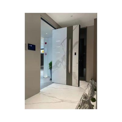 China Waterproof Simple Modern Design Carving Flat Sliding Heavy Duty Base Track Stainless Steel Door Pivot System Doors for sale