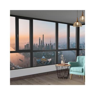 China Magnetic Screen Factory Customized Thermal Break Inside Aluminum Double Frame Window Casement Glass Tower And Tilt Windows For Home for sale