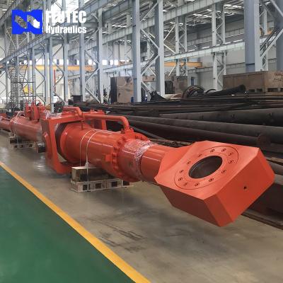 China Hydraulic Cylinder For Flat Gate Of Dam With Oil Pipeline And Manifold for sale