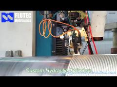 flutec custom hydraulic cylinders high precision hydraulic parts for steel project