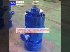 Front Flange Heavy Hydraulic Cylinder For Steel Mill Control Element