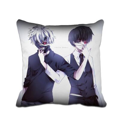 China Viable Popular Tokyo Ghoul Sofa Car Pillow Case Cushion Cover One-sided Printed Polyester Pillow Cover for sale