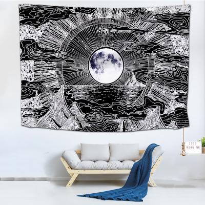 China Custom Home Decoration Tapiz Sun Moon Tapestry Wall Hanging with Stars Space Spiritual Tapestry Wall Hanging Tapestry for sale