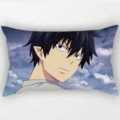 China Viable Japanese Anime Exorcist Boy Polyester Pillow Case 50x30cm Sofa Car Bedroom Decor for sale