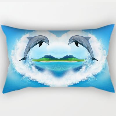 China Wholesale Viable European Luxury Sublimation Cushion Cover Customized Pillow Case 50x30cm for sale