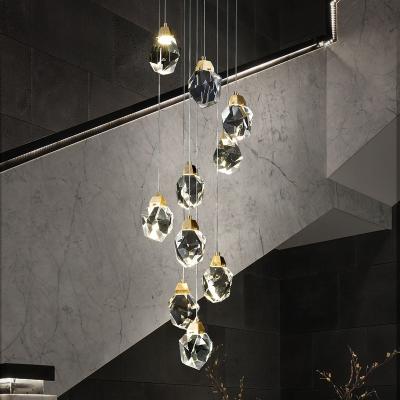 China Luxury Nordic Round Ceiling Contemporary Pendant Led Stair Light for sale