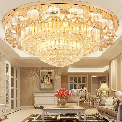 China Home Lighting Luxury Decorative Gold Crystal Chandelier gold Crystal Chandelier for sale