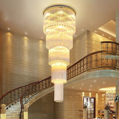 China Modern Luxury Light Fixture Lobby Modern Crystal Pendant Chandelier for sale