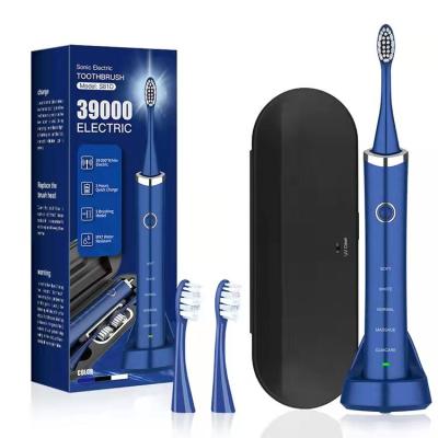 China Teeth Cleaning IPX7 Power Toothbrush 5 Modes Blue Ray Sonic Brush Smart Led Electric Toothbrushes For Adults for sale