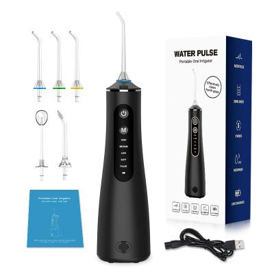 China Deeply Cleansing Smart Selection 5 Modes Oral Water Flosser Customized Surface Teeth Irrigator With 4 Spray Tips For Home for sale