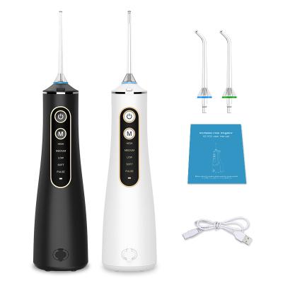 China Outdoor Wireless Teeth Pick Oral Dental Irrigator LED Display Portable Water Flosser Cleaner For Oral Care for sale