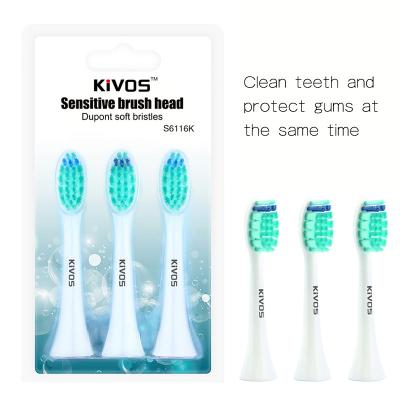 China Sensitive Toothbrush Head Best Toothbrush Head For Kivos Brand Brush for sale