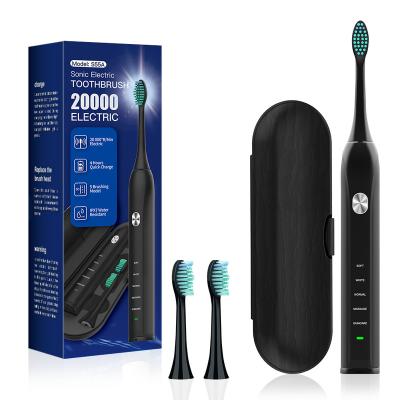 China Personal Care Battery Operated Sonic Electric Toothbrush with 5 Brushing Modes Customized Bristle Colors Pack for sale