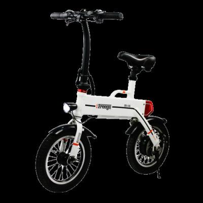 China Freego factory price stock 36v 250W aluminum alloy mini battery light weight low power vacuum electric folding bicycle for adult for sale