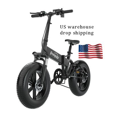 China Aluminum Alloy US Warehouse 48v 1000w Full Snow Cycle Foldable Long Range Suspension Fat Tire Electric Mountain Bike for sale