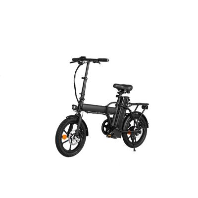 China Free Shipping EU Aluminum Warehouse Folding 16inch Chinese Cheap Smart Bicycle 36V 7.5Ah Mini Lithium Battery Bikes Electric City Bike for sale