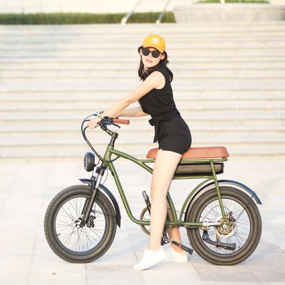 China Aluminum alloy fat tire electric bike design snow bike new 20 inch full suspension fat tire electric bicycle for sale