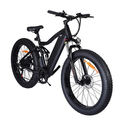 China 26 Inch Aluminum Alloy Electric Bicycle Air Filled Fat Tire 48V Electric Bicycle For Adult for sale