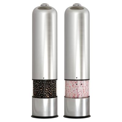 China Sustainable Hot Selling Industrial Stainless Steel Pepper Mill Crusher Electric Salt and Pepper Grinder for sale