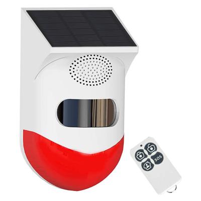 China 2021 ABS Wifi Smart Outdoor Waterproof Led Solar Power Indicator Light Pir Motion Alarm Sensor for sale