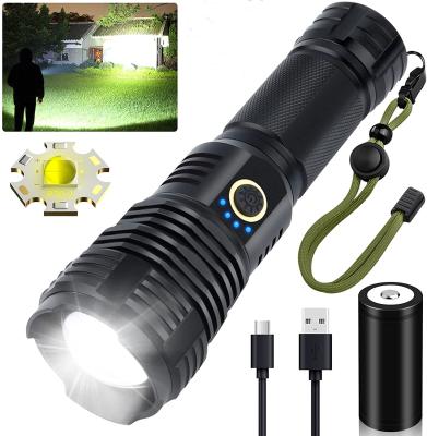 China Super Bright Waterproof Rechargeable Car LED Flashlight High Lumen Outdoor Rising Camping Light zu verkaufen