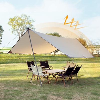 China Straight Tie Type Outdoor Ultra Light Camping Sun Shade Canopy Camping Tent Umbrella Picnic Rain Cover for sale