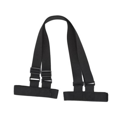 中国 High Tensile Polyester Webbing Adjustable Ski Bar Shoulder Carrier Hand Strap Belts Protective Hook Loop Snowboard Strap 販売のため