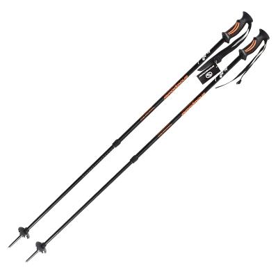 China 2021 Magnesium Aluminum Alloy Rubber Cane Double Board Ski Stick 80-130cm Adjustable Telescopic Ski Pole à venda