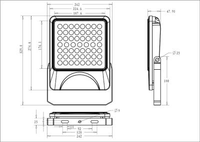 China 50W Outdoor LED Floodlight Constant Current Driver Pliphils3030 Chip for sale