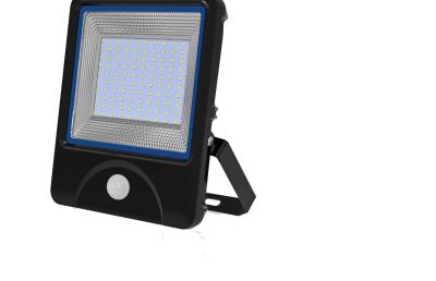 China Warehouse 100w LED Floodlight 360 º Detection Range With PIR Motion Sensor for sale